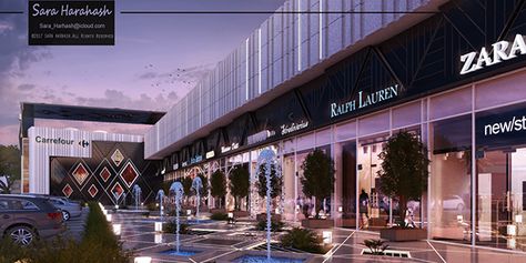 Coffee House Design, Plaza Design, Retail Facade, Muhammed Ali, Commercial Center, Airport Design, Strip Mall, Hotel Architecture, Food Court