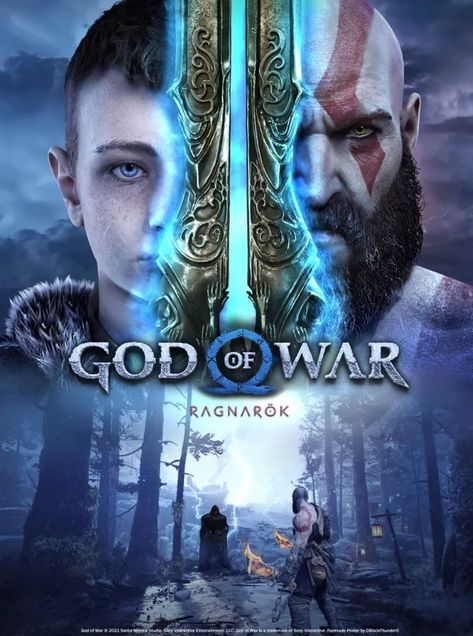 God Of Wars, Action Adventure Game, Playstation 4 (ps4), Black Wolf, Editing Background, Wall Art Gift, Swords, Xbox One, Thor