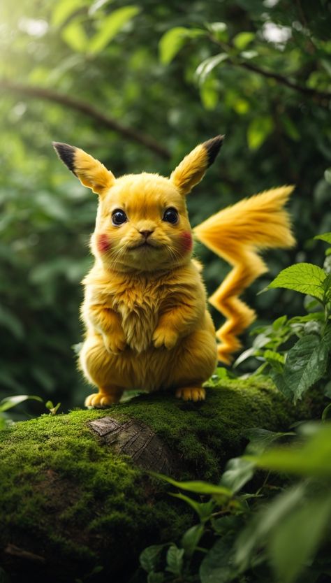 Real Pokemon Art, Pokemon Art Realistic, Pokemon Realistic Real Life, Realistic Pokemon Art, Pikachu Realistic, Realistic Pikachu, Pokémon Umbreon, Realistic Pokemon, Pokemon Vs Digimon