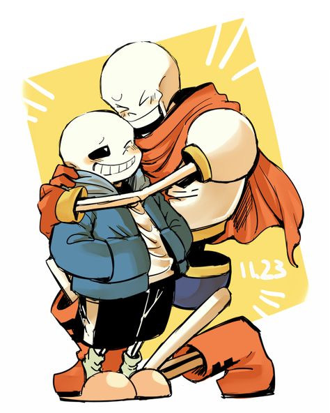 Brother love ❤️- Sans and Papyrus- Undertale Undertale Sans And Papyrus Fanart, Sans And Papyrus Fanart, Papyrus X Sans, Undertale Sans And Papyrus, Papyrus And Sans, Papyrus Undertale, Sans Papyrus, Sans And Papyrus, Undertale Pictures