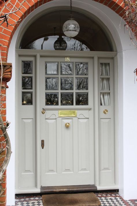 Late Edwardian/Front Door South London | 1920s and 1930s ... 1920s Front Door Ideas, 1930s Arched Front Door, 1920s Front Door, Edwardian Door, 1930s Semi, Arched Front Door, Victorian Front Doors, French Front Doors, White Front Door