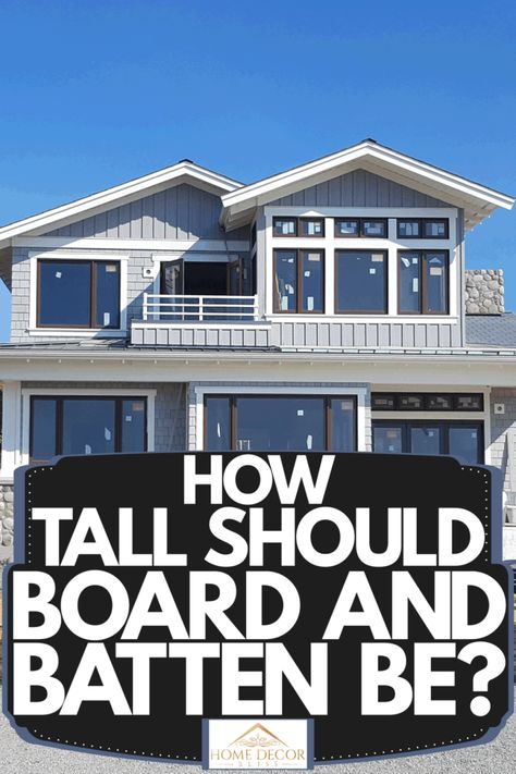 How Tall Should Board And Batten Be? - Home Decor Bliss Timeless Board And Batten, Board And Batten In Entryway, Board And Batten Height Bedroom, Board And Batten Wall Decorating, How Tall Should Wainscoting Be, Board And Batten Wall Tall Ceiling, Board And Batten Christmas Decor, How Tall Should Board And Batten Be, Board And Batten Tall Ceilings