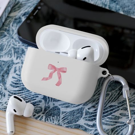 airpods pro 2 case, this AirPods case cover makes the perfect gift for your music-loving loved ones. find your cute coquette AirPods Pro case cover here... This custom AirPods cover safeguards your AirPods/AirPods Pro against bumps, scratches, and drops. With each personalized AirPod case you also get a metal carabiner for secure, effortless transportation. Compatible with the regular and wireless charging case for Airpods and AirPods Pro. Both AirPod and Airpod Pro cases are available in 5x colors: White, Navy, Pink, Mint, and Black.  .: Material: Premium Thermoplastic Polyurethane (TPU) .: Great protection from drops and scratches .: NB! AirPods case cover is compatible with 1st and 2nd generations AirPods; AirPodsPro case cover is compatible with 1st generation AirPods Pro .: Stipple pr Airpod Aesthetic Case, Air Pods Pro Case Aesthetic, Cute Airpod Pro Cases, Air Pods Case Cute, Airpods Pro Case Cute, Air Pod Pro Case Cute, Cute Airpod Cases, Airpods Case Aesthetic, Air Pod Pro Case