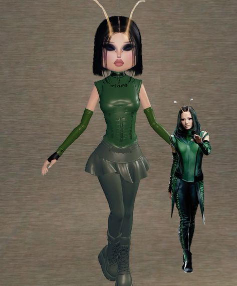 Dti Themes Alien, Alien Outfit Dress To Impress, Di Alien Invasion, Alien Invasion Dress To Impress Theme, Gamora Dress To Impress, Alien Dti Outfit, Dti Alien Invasion Outfit Idea, Marvel Dress To Impress, Alien Dress To Impress