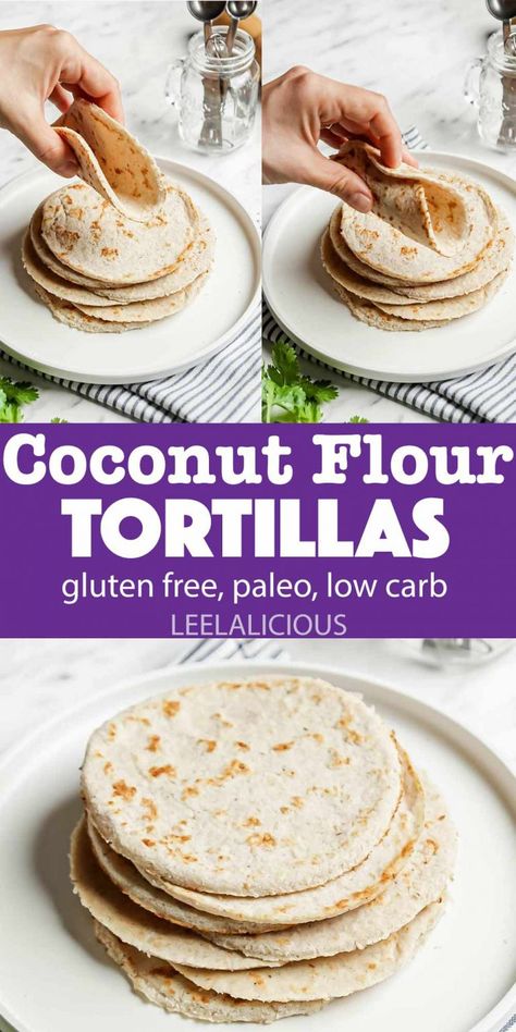 Coconut Flour Tortillas » LeelaLicious Flour Tortilla Recipe, Coconut Flour Tortillas, Low Carb Flatbread, Recipes With Flour Tortillas, Coconut Flour Recipes, Flatbread Recipe, Low Carb Low Fat Recipes, Flour Tortilla, Boiled Egg Diet Plan