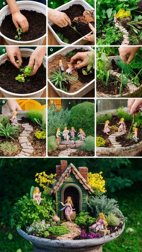 Imagine stepping into a world where magic is real, and tiny fairies flutter among miniature landscapes. Creating a fairy garden is your ticket to this enchanting realm! Whether you have a green thumb or are just looking for a fun DIY project, a fairy garden can bring a sprinkle of magic to your home Diy Fairy Garden Ideas Indoor, Fairy Garden How To, Diy Fairy Garden For Kids, Inside Fairy Garden Ideas, Fairy Garden Tutorial, Easy Fairy Garden Ideas Diy, Diy Fairies For Fairy Garden, How To Start A Fairy Garden, How To Build A Fairy Garden