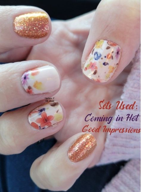 Good Impressions Color Street, Color Street Fall Nails, Summer Manicures, Color Street Fall, Nail Color Combos, Mixed Mani, Summer Manicure, Street Nails, Do Nothing