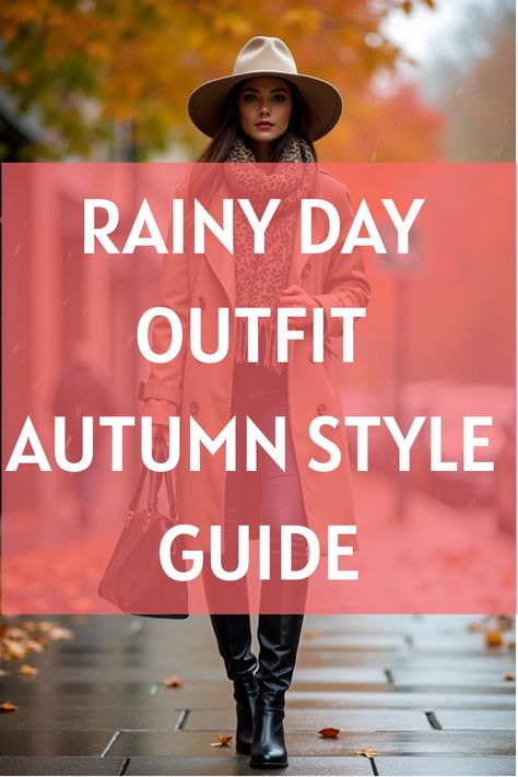 Rainy Day Outfit Autumn Style Guide Hunter Boots Outfit Fall Rainy Days, Rainy Day Winter Outfit Work, Rainy Boho Outfit, Formal Rainy Day Outfit, Rainy Christmas Outfit, Rainy Day Chic Outfit, Casual Rainy Day Outfit Winter Style, Office Rainy Day Outfit, Outfits For Rainy Weather