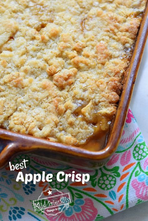 Apple Crisp Using Instant Oatmeal Packets, No Oatmeal Apple Crisp, What To Make With Honey Crisp Apples, Cortland Apple Recipes, Apple Crisp Recipe Easy, Apple Crisp Recipe With Oats, Dessert Oatmeal, Delicious Apple Crisp, Crunchy Oatmeal