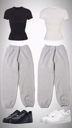 Outfit Jogging, Matching Outfits Best Friend, Cute Nike Outfits, Dad Sneakers, Outfit Inspo Casual, Trendy Outfits For Teens, Cute Lazy Outfits, Cute Lazy Day Outfits, Matching Couple Outfits