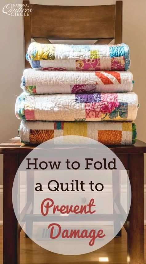 Quilt Folding Ideas, Fold And Sew Quilt Blocks, Quilt Displays Ideas, Folding A Quilt For Storage, Quilting The Quilt, How To Store Quilts, How To Fold A Quilt For Display, How To Store Quilts Storage Ideas, Display Quilts Ideas