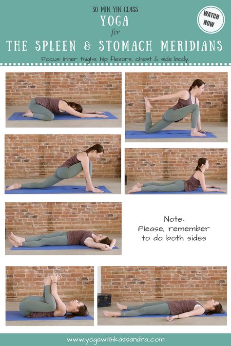 Learn the best yin yoga poses for the spleen and stomach meridians focusing on the inner thighs, hip flexors, chest and side body. Spleen Meridian Yoga, Yin Yoga For Stomach And Spleen, Yin Yoga Meridians, Yin Yoga Sequence Meridians, Spleen Meridian, Stomach Meridian, Yin Yoga Sequence, Yin Yoga Poses, Yoga Ashtanga