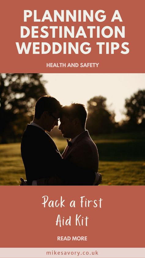 Planning a destination wedding? Here's my latest tip to help you plan one: pack a first aid kit. Be prepared for minor injuries and illnesses by having a first aid kit on hand. Including essential medical supplies ensures you can handle any small emergencies. Having a first aid kit readily available provides peace of mind and helps you address any health issues promptly. City Escape, Beachside Wedding, Wedding Abroad, Drink Plenty Of Water, Romantic City, Medical Help, Wedding Videographer, Aid Kit, Wedding Film