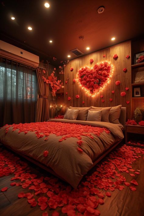 Romantic Hotel Rooms, Wedding Night Room Decorations, Romantic Room Surprise, Romantic Dinner Decoration, Romantic Valentines Day Ideas, Romantic Room Decoration, Wedding Bedroom, Wedding Room Decorations, Birthday Room Decorations