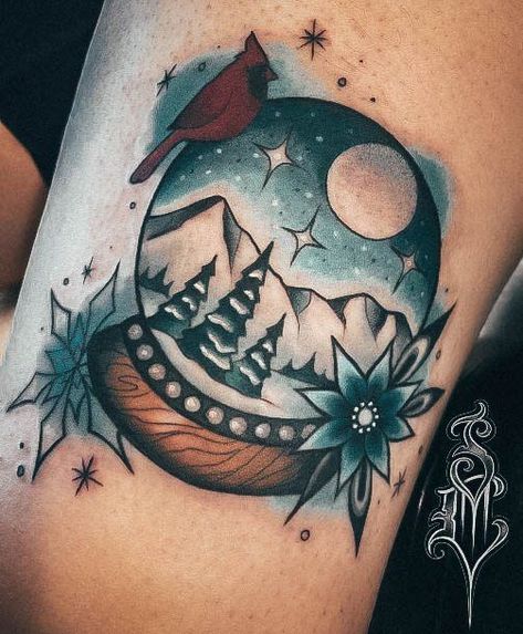 Snow Globe Tattoo, Snowglobe Tattoo, Anniversary Tattoo, Globe Tattoos, Sleeve Ideas, Sleeves Ideas, Snow Globe, Beautiful Tattoos, Black Tattoos