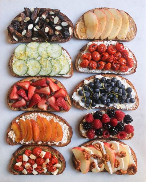 Healthy Toast Toppings, Nanny Ideas, Healthy Toast, Eat This Not That, Toast Toppings, Healthy Food Dishes, Breakfast Toast, Healthy Food Motivation, Confidence Tips