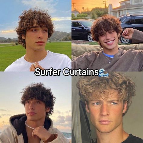 Surfer Middle part men’s haircut style Inspo Surfer Hair, Men Haircut Curly Hair, Hair Inspiration Short, Corte De Cabelo Masculino, Trendy Haircuts, Fluffy Hair, Hair Reference, Boys Haircuts, Attractive Guys