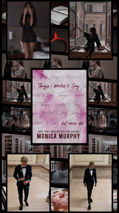 Things I Wanted To Say But Never Did Monica Murphy, Monica Murphy Books Aesthetic, Things I Wanted To Say Monica Murphy, Book Playlists, Lancaster Prep, Monica Murphy, Book Couples, Amazing Books, Book Annotation