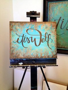 30 More Canvas Painting Ideas -- great background for wording or a single letter Cuadros Diy, Christmas Paintings On Canvas, Canvas Painting Ideas, Canvas Tent, Easy Canvas Painting, Vogue Japan, Canvas Projects, Scripture Art, Canvas Crafts