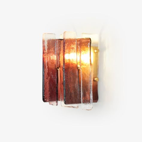 Blason Wall Light - Vakkerlight Spiritual House, Wall Lighting Ideas, Wall Light Design, Wall Applique, Unique Wall Lights, Glass Light Fixtures, Clear Glass Plates, Retro Future, Brass Fixtures