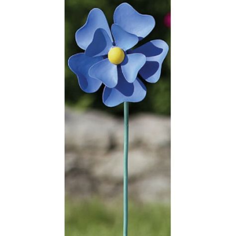 Ancient Graffiti Painted Flower Spinner Stake - ANCIENTAG87125 Soda Can Flowers, Pop Can Art, Pop Can Crafts, Tin Can Flowers, Flower Spinner, Soda Can Art, Soda Can Crafts, Tin Can Art, Aluminum Can Crafts