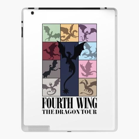 Get my art printed on awesome products. Support me at Redbubble #RBandME: https://www.redbubble.com/i/ipad-skin/Fourth-Wing-Eras-Dragon-Tour-by-theglowlystudio/155400647.MHP6F?asc=u Fourth Wing Dragons, Quack Quack, Fourth Wing, Dragon Wings, Ipad 4, Ipad Skin, Stitch Kit, Cross Stitch Kit, Book Journal