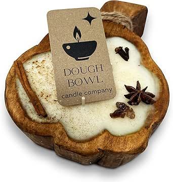 Dough Bowl Candle Co. Pumpkin Candle - 8"x6"x1.5" Pumpkin Spice Candles with 35 Hour Burn Time, Wooden Fall Candles with 100% Soy Wax, 3 Wick Fall Scented Candles, Fall Room Decor, Autumn Candle Fall Scented Candles, Thanksgiving Candles, Specialty Candles, Fall Room, Fall Room Decor, Pumpkin Spice Candle, Fall Candle Scents, Pumpkin Candle, Autumn Candle