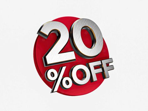 Premium Photo | 20 percent off 3d sign 20 discount tag flash offer label sticker banner advertising 3d illustration Sale Sticker Design, 20% Off Sale Sign, Wallpaper Blur, Iphone Wallpaper Blur, 20 Percent Off, Mobile Mockup, Black Friday Sale Banner, Discount Design, Building Concept