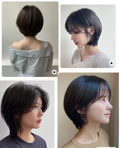 Korean Pixie Haircut With Bangs, Bondol Hairstyle Korea, Cute Very Short Hairstyles, Korean Short Hair Pixie, Kpop Short Haircut, Korean Pixie Cut With Bangs, Beautiful Hair Cuts, Apple Haircut, Korea Short Hair