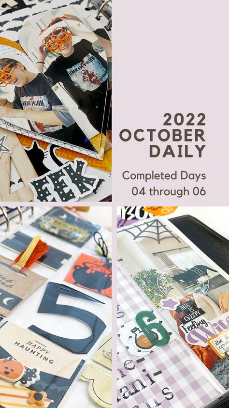 October Daily Ideas, October Daily, My 2022, Daily Ideas, Ali Edwards, Page Protectors, Alphabet Stamps, I Am Loving, One Day At A Time