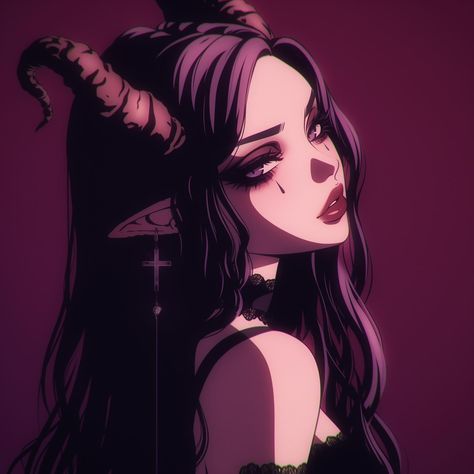 🖤🖤🖤 #darkfantasy #fantasy #darkmakeup #gothic #goth #gothmakeup #spooky #demongirl #monstergirl #darkfantasyart #august #sleeptoken #alt #gothgothgoth #gothaesthetic #spookyart #alternative #pfp #pfps Goth Mommy Pfp, Black And Purple Pfp Aesthetic, Goth Character Art, Goth Pfp Aesthetic, Alternative Pfp, Goth Pfps, Purple Goth Aesthetic Pfp, Alt Pfp, Pastel Goth Art Pfp