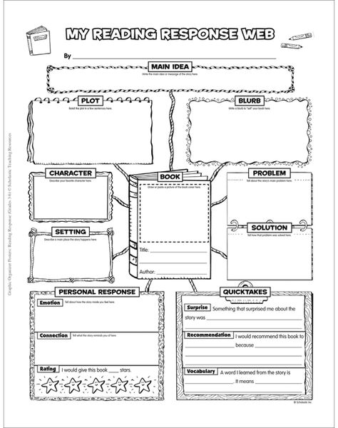 Book Report Poster Ideas Middle School, Reading Response Worksheets, Book Reports, 4th Grade Reading, Reading Response, English Reading, School Worksheets, Graphic Organizer, Book Report