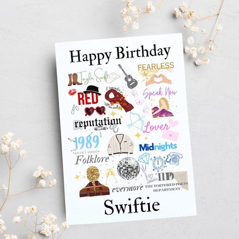 This Birthday Cards item by DitsyDos has 1231 favourites from Etsy shoppers. Is dispatched from United Kingdom. Listed on 13 Sep, 2024 Taylor Swift Inspired Birthday, Taylor Swift Birthday Card, Swiftie Birthday, Taylor Swift Swiftie, Taylor Swift Inspired, Taylor Swift Birthday, Taylor Swift Lyrics, Wedding Basket, Birthday Greeting Cards