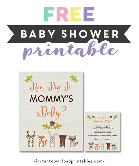 Forest Animals Baby Shower Ideas, Free Baby Shower Invitations, Forest Animal Baby Shower, Fox Forest, Free Baby Shower Games, Mommy Belly, Free Baby Shower, Baby Shower Woodland Theme, Woodland Fox