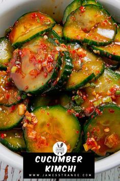 Kimchi Recipe Ideas, Cucumber Kimchi Recipe, Korean Food Side Dishes, Korean Cucumber Salad, Korean Cucumber, Spicy Cucumber Salad, Spicy Cucumber, Cucumber Kimchi, Korean Side Dishes