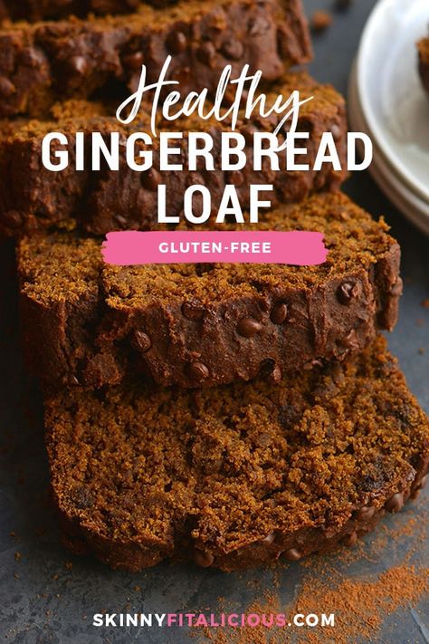 Low Calorie Gingerbread, Christmas Gluten Free, Breakfast Gluten Free, Healthy Gingerbread, Molasses Recipes, Gingerbread Loaf, Healthy Christmas Recipes, Chocolate Gingerbread, Pumpkin Recipes Healthy