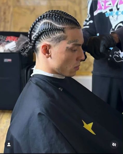 braids braidsformen braidsinspo hairstyles hair fashion fashionable fits Braids Curly Hair Men, Nipsy Hustle Braids, Central Cee Cornrows, Central Cee Hairstyle, Cornrows For Men Styles, 4 Men’s Braids, Black Mens Braids Hairstyles, 4 Braids Men, Gervonta Davis Braids