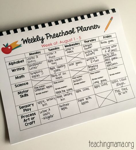 Printable Preschool Planner - On Sale Now! - Teaching Mama Preschool Planner, Daycare Lesson Plans, Daycare Curriculum, Planning School, Preschool Prep, Homeschool Preschool Curriculum, Preschool Schedule, Homeschool Preschool Activities, Lesson Plans For Toddlers