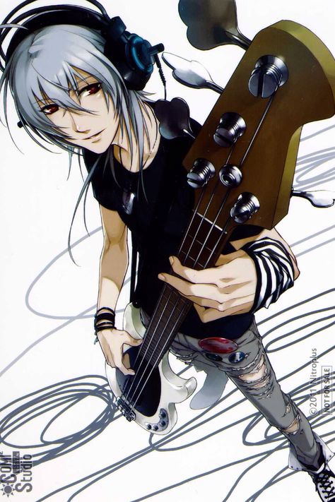 Anime boy with guitar An Anime, Pop Star, Anime Character, The Story, Headphones, Guitar, Anime