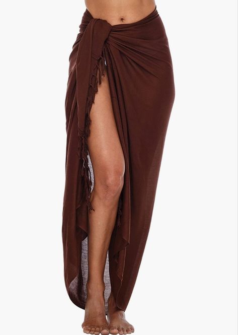 Lovely and Trendy Beach Sarong - For Women - Swimsuit Pareo Cover-Up. Comes in multiple colours Swimsuit Wrap Skirt, Long Beach Skirt, Sarong Swimsuit Cover, Beach Wrap Skirt, Pin Up Swimsuit, Chiffon Cover Up, Swimsuit Wrap, Skirt Swimsuit, Beach Sarong