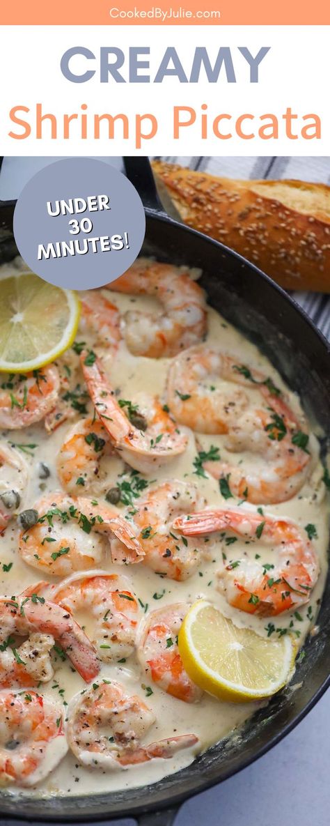 Creamy Tuscan Shrimp Keto Friendly, Shrimp Piccata Recipes, Shrimp And Capers Recipes, Shrimp And Capers Pasta, Lemon Caper Shrimp Pasta, Shrimp Piccata Pasta, Creamy Lemon Shrimp Pasta, Low Sodium Shrimp Recipes, Shrimp Picatta Recipe