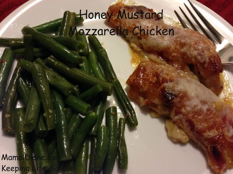 Honey Mustard Mozzarella Chicken Chicken With Bacon, Mozzarella Chicken, Honey Mustard Chicken, Mustard Sauce, Local Honey, Boneless Chicken Breast, Chicken Bacon, Honey Mustard, Healthy Chicken Recipes