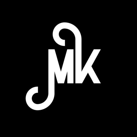 MK Letter Logo Design. Initial letters MK logo icon. Abstract letter MK minimal logo design template. M K letter design vector with black colors. mk logo Mk Name Logo, M K Logo, K Letter Design, Two Letter Logo, M Letter Design, Enterprise Logo, K Letter, Fashion Truck, Kitchen Logo