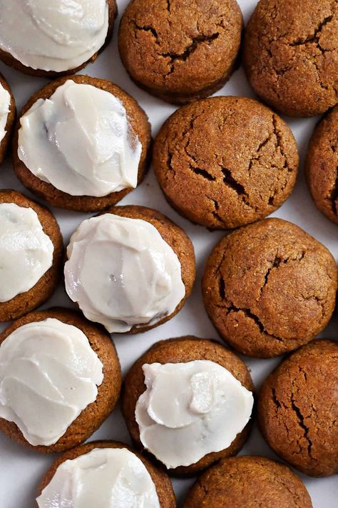 Pumpkin Cookies (Paleo, Gluten Free, Grain Free) Paleo Pumpkin Cookies, Paleo Pumpkin Recipes, Dairy Free Cream, Nom Nom Paleo, Grain Free Desserts, Paleo Cookies, Paleo Pumpkin, Paleo Recipes Dessert, Paleo Treats