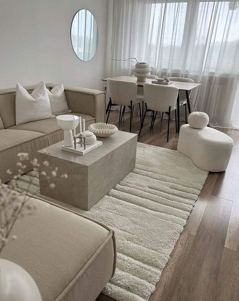 Beige Living Rooms, Apartment Living Room Design, Dream Apartment Decor, Future Apartment Decor, Home Design Living Room, Apartment Decor Inspiration, White Living Room, Decor Home Living Room, Apartment Inspiration