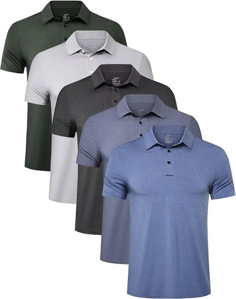 Odor Resistant: 95% polyster,5% spandex 3 button down shirt, quick dry, stay cool fresh. These polo shirts work great for sun protection, as UPF SPF shirt
Various Use: Perfect for sports such as golf and tennis, wearing to the office, or lounging around home Golf T Shirts, Golf Polo Shirts, Beach Shirts, Mens Polo Shirts, Polo Shirts, Casual Shirts For Men, Men Short Sleeve, Shirt Sleeves, Quick Dry