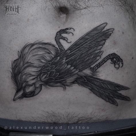 Dead Bird Tattoo, Icarus Tattoo, Dead Bird, Tattoo Apprenticeship, Raven Bird, Crow Tattoo, Raven Tattoo, Bird Tattoo, Tattoo Portfolio