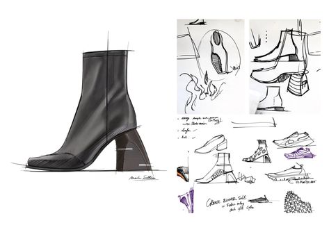 Shoes Design Sketches, Shoe Rendering, Footwear Design Portfolio, Shoe Sketch, Product Sketching, Shoe Illustration, Post Malone Wallpaper, Sneakers Sketch, Aesthetic Era