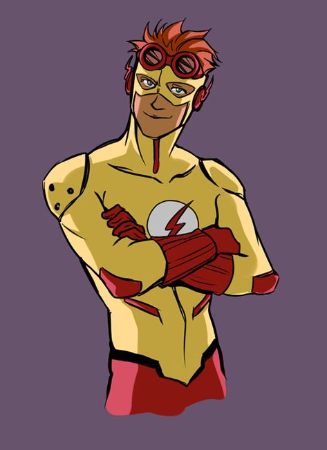 Speedster Oc, Young Justice Wally, Flash Family, Draw Comics, Dc Comics Wallpaper, Blue Lantern, Wally West, Kid Flash, Teen Titan