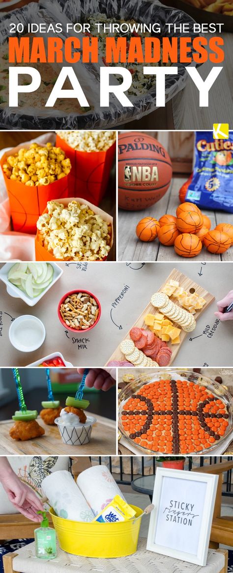 20 Ideas for Throwing the Best March Madness Party March Madness Party Ideas Food, Basketball Game Day Food, Basketball Game Snacks, March Madness Teacher Appreciation, Basketball Appetizers, March Madness Party Food, March Madness Food, March Maddness, March Madness Party